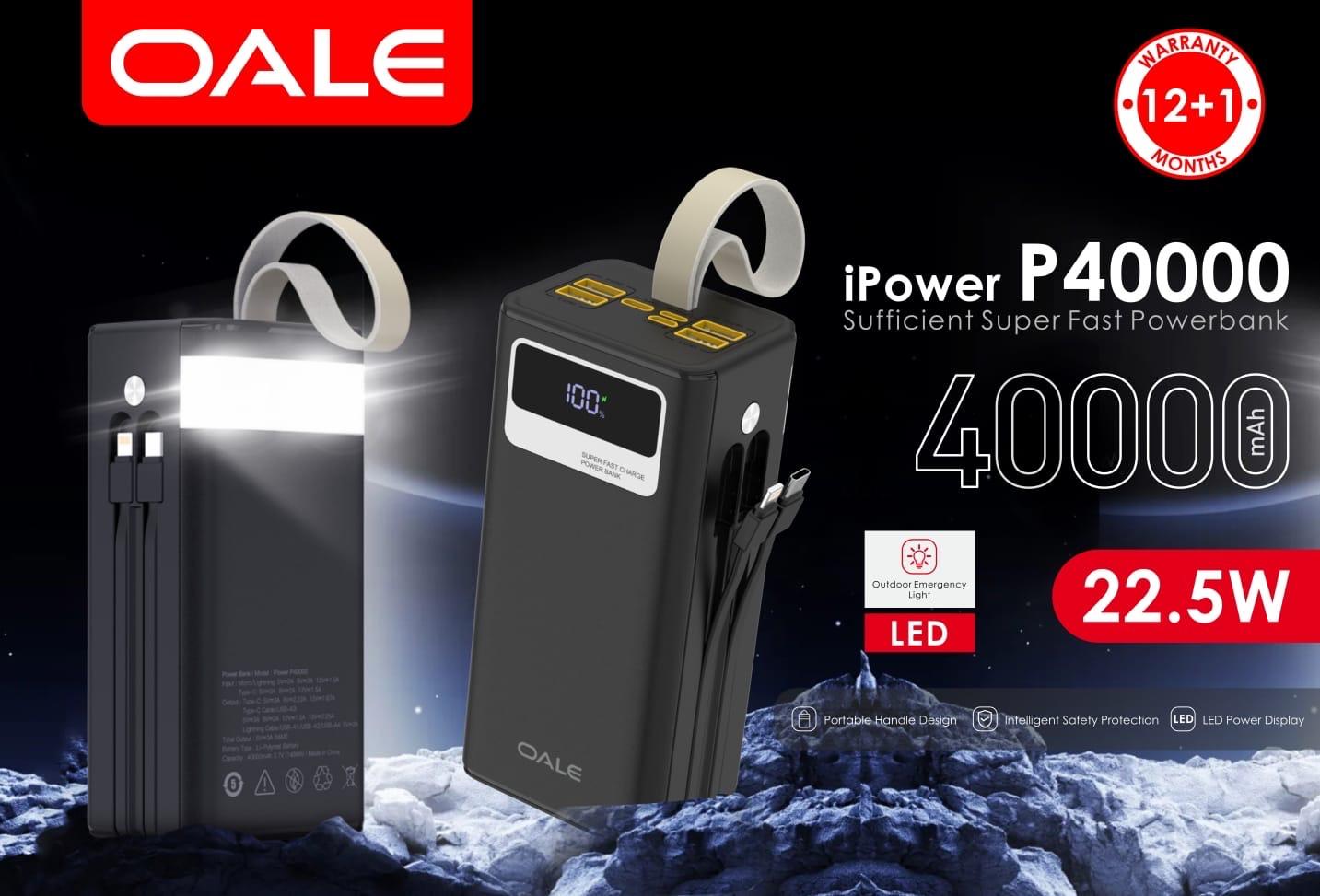 پاوربانک OALE مدل P40000