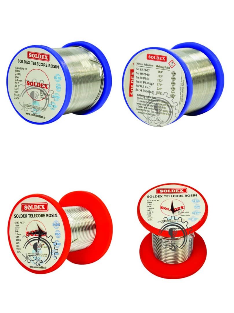 سیم لحیم SOLDEX سولدکس 50گرمی (تکی ارسال نداریم لطفا تکی خرید نفرمایید)