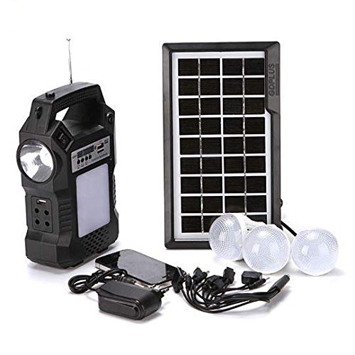 پکیج روشنایی خورشیدی GD-8060 –GDPLUS قابل حمل ،اسپیکر، شارژی و چندکاره