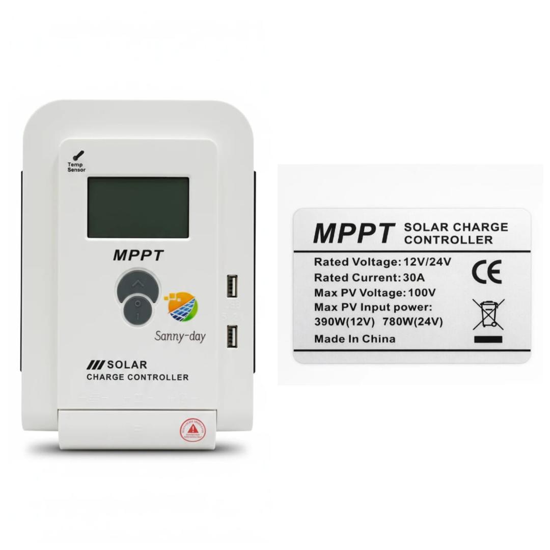 کنترل شارژ 30A خورشیدی سانی دی MPPT