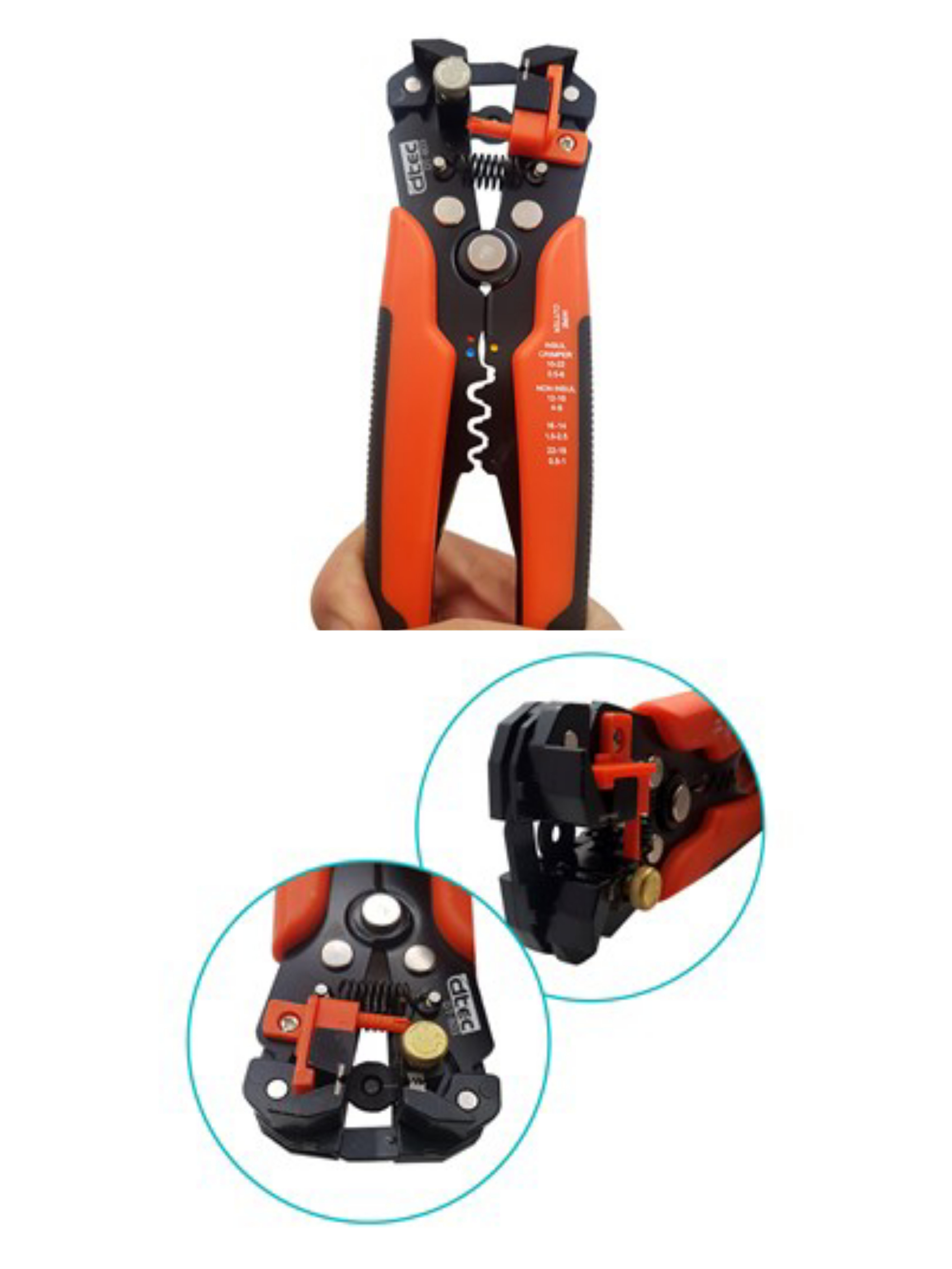 انبر سیم لخت کن چندکاره دی تک مدل DT-803 سایز 8 اینچ