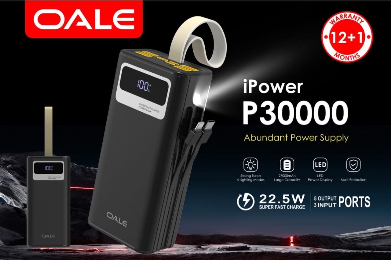 پاوربانک OALE مدل P30000