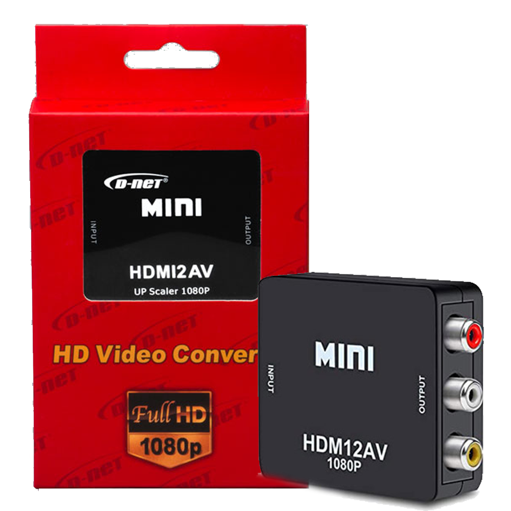 تبدیل HDMI به AV برندD-NET پک قرمز
