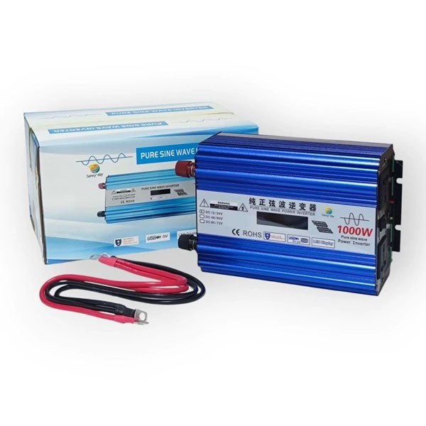 اینورتر 1000وات سینوسی Sannyday مبدل برق  12 و 24ولت خودرو به 220ولت