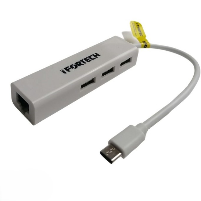 تبدیل Type-C به USB/LAN آی فورتک  IFORTECH