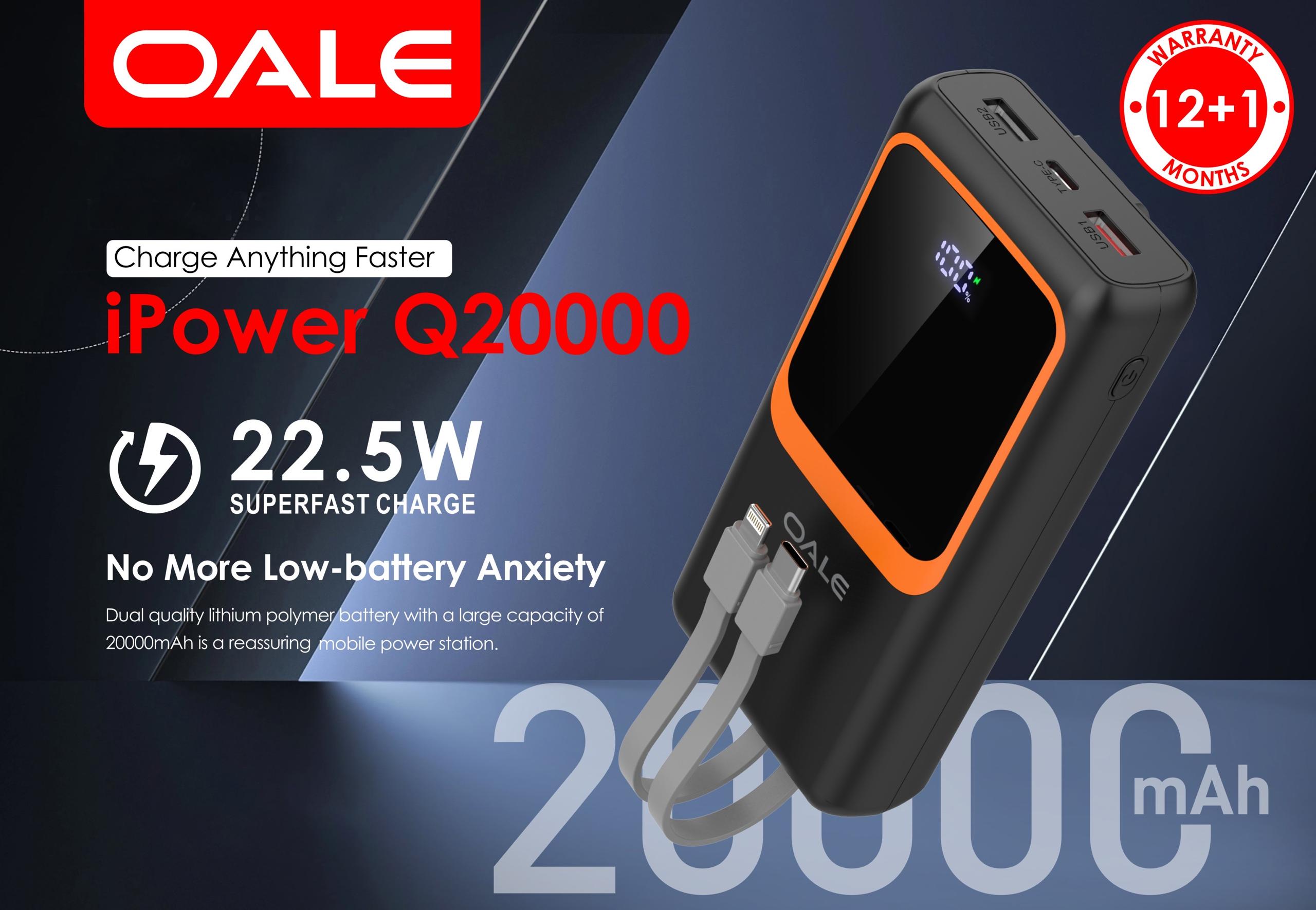 پاوربانک OALE مدل Q20000