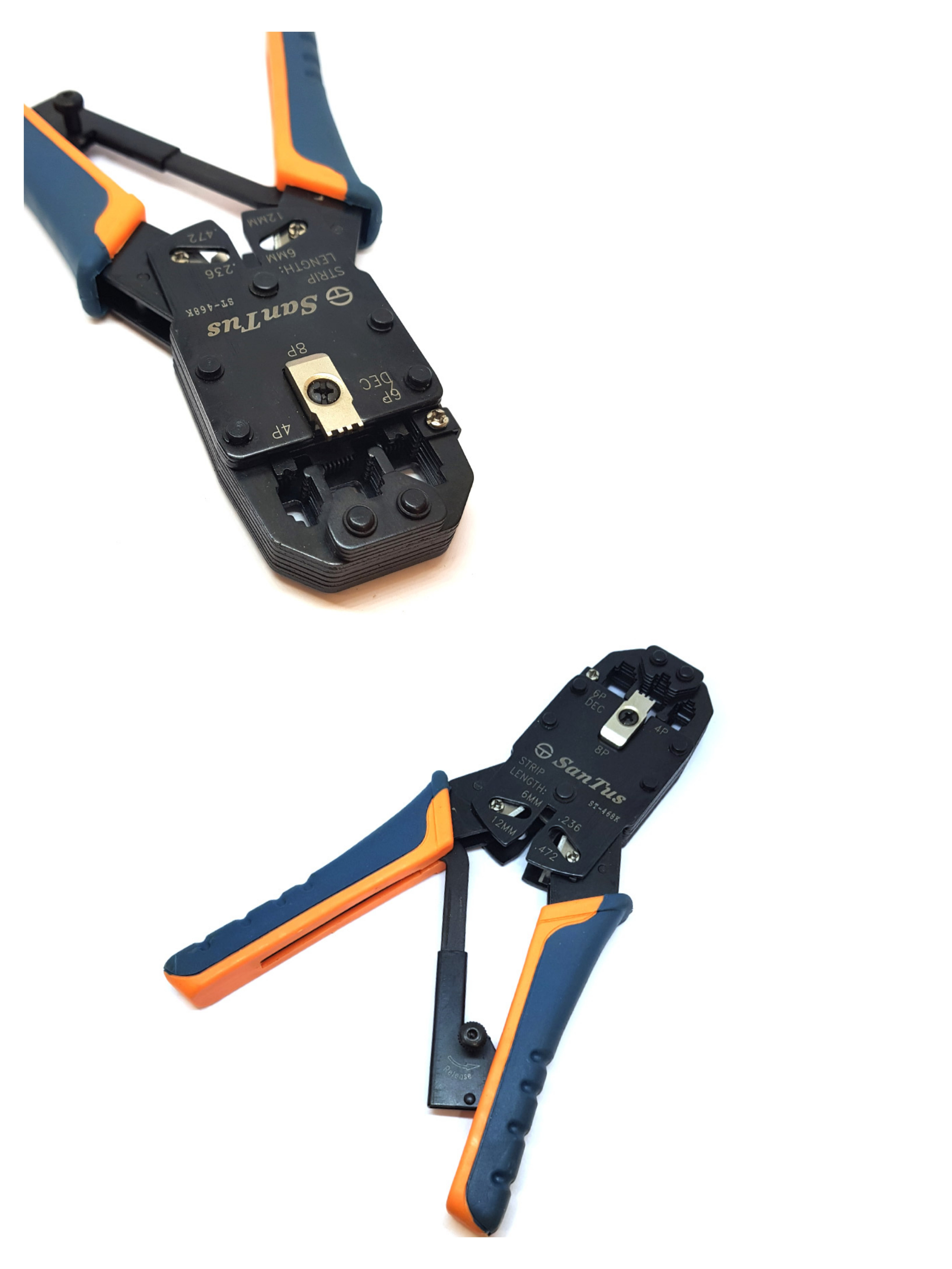 آچار پرس سرسوکت شبکه و تلفن سانتوس SANTUS مدل ST468K