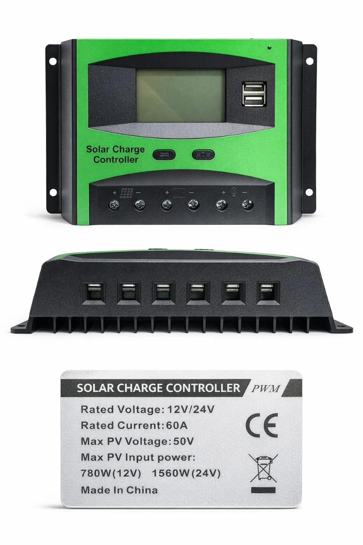 کنترل شارژ 60A خورشیدی چیتی سولار PWM