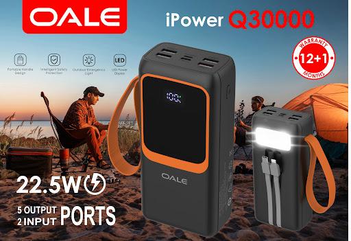 پاوربانک OALE مدل Q30000