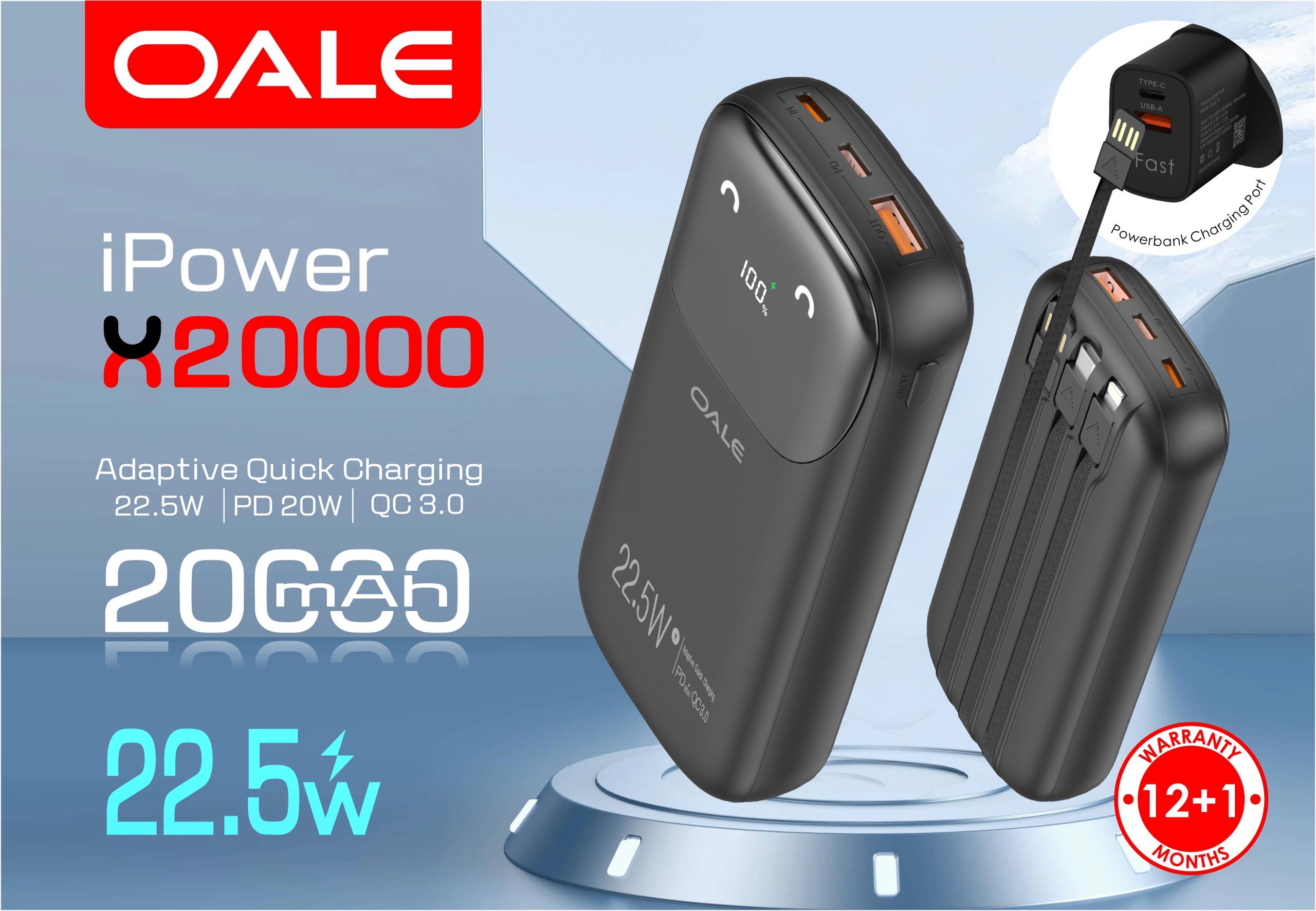 پاوربانک OALE مدل 20000