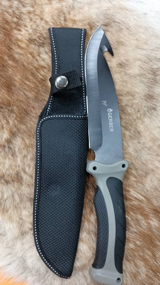 کارد شکاری گربر مدل قلاب دار GERBER HOOK